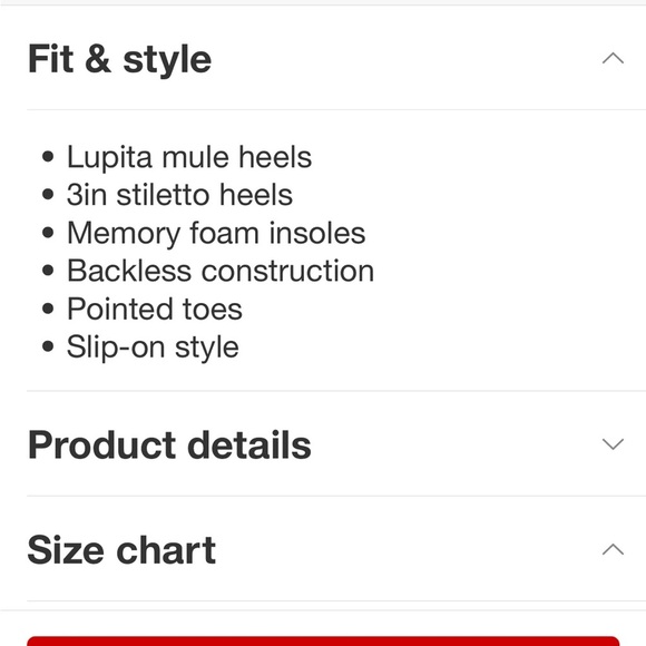 Women's Lupita Point Toe Heels with Memory Foam Insole - A New Day™ new - Picture 5 of 6